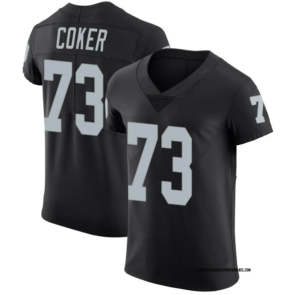 Elite Black Men's Andrew Coker Las Vegas Raiders Team Color Vapor Untouchable Jersey