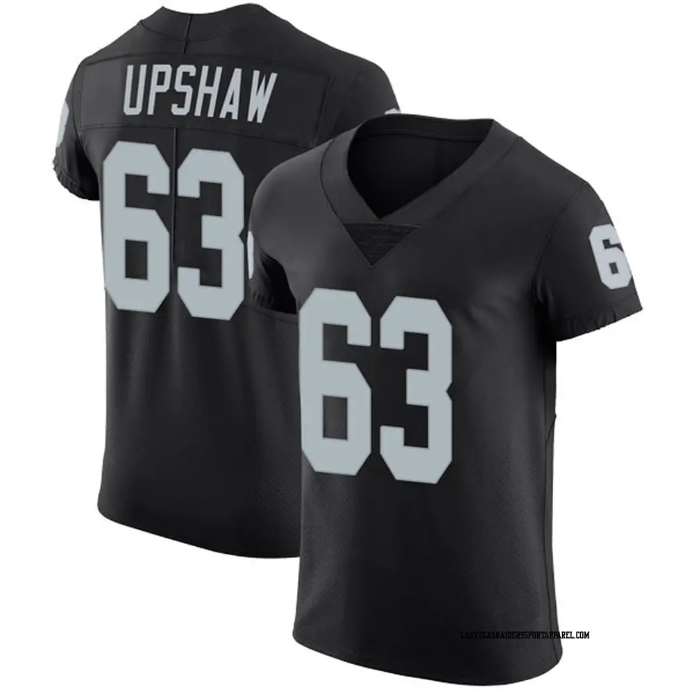 RAIDERSジャージ ブラック 63 UPSHAW OAKLAND RAIDERS GENE UPSHAW #63 MENS MITCHELL & NESS LEGACY