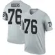 Legend Youth Caleb Rogers Las Vegas Raiders Inverted Silver Jersey