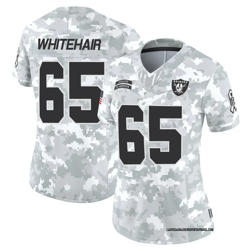 Limited Arctic Camo Women's Cody Whitehair Las Vegas Raiders 2024 Salute to Service Jersey