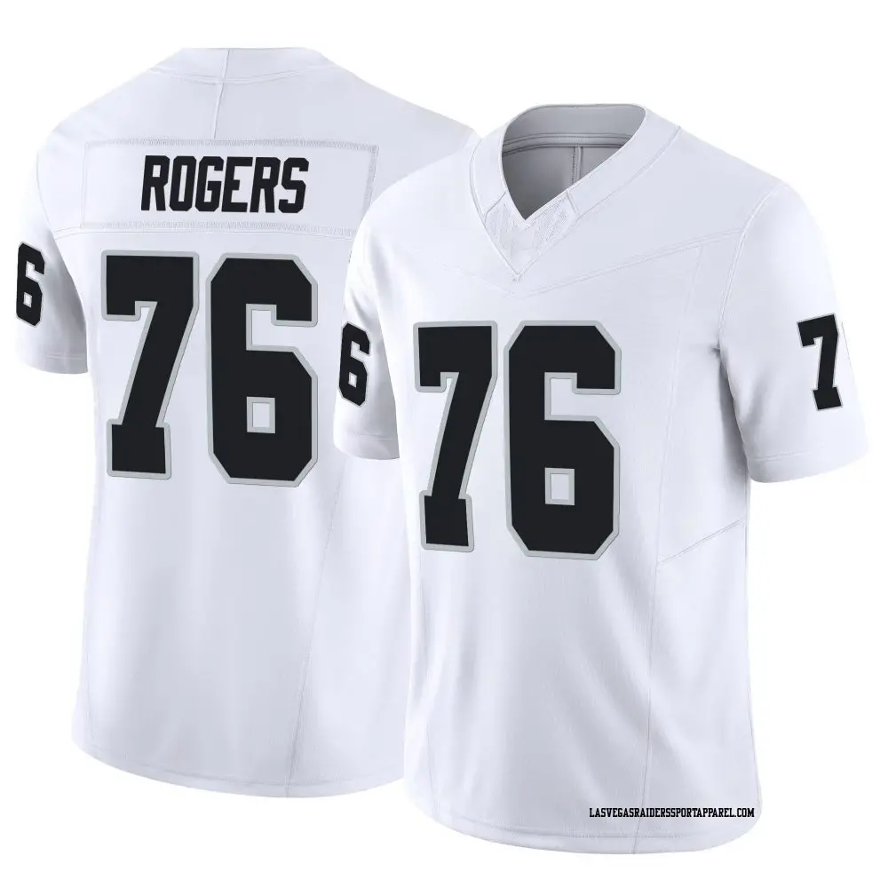 Limited White Men's Caleb Rogers Las Vegas Raiders Vapor F.U.S.E. Jersey
