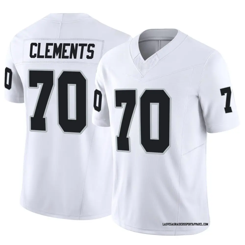 Limited White Men's Parker Clements Las Vegas Raiders Vapor F.U.S.E. Jersey