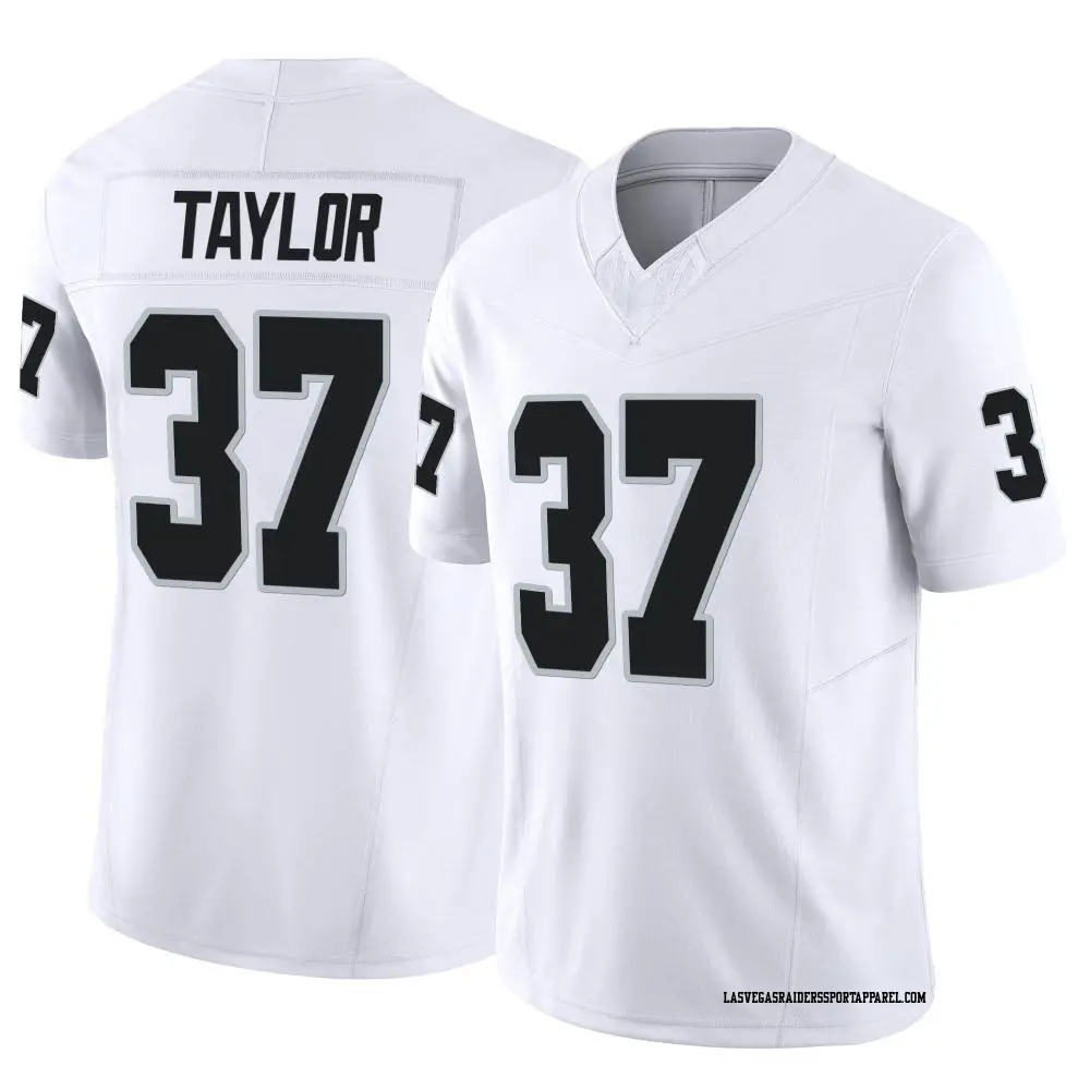Limited White Men's Trey Taylor Las Vegas Raiders Vapor F.U.S.E. Jersey