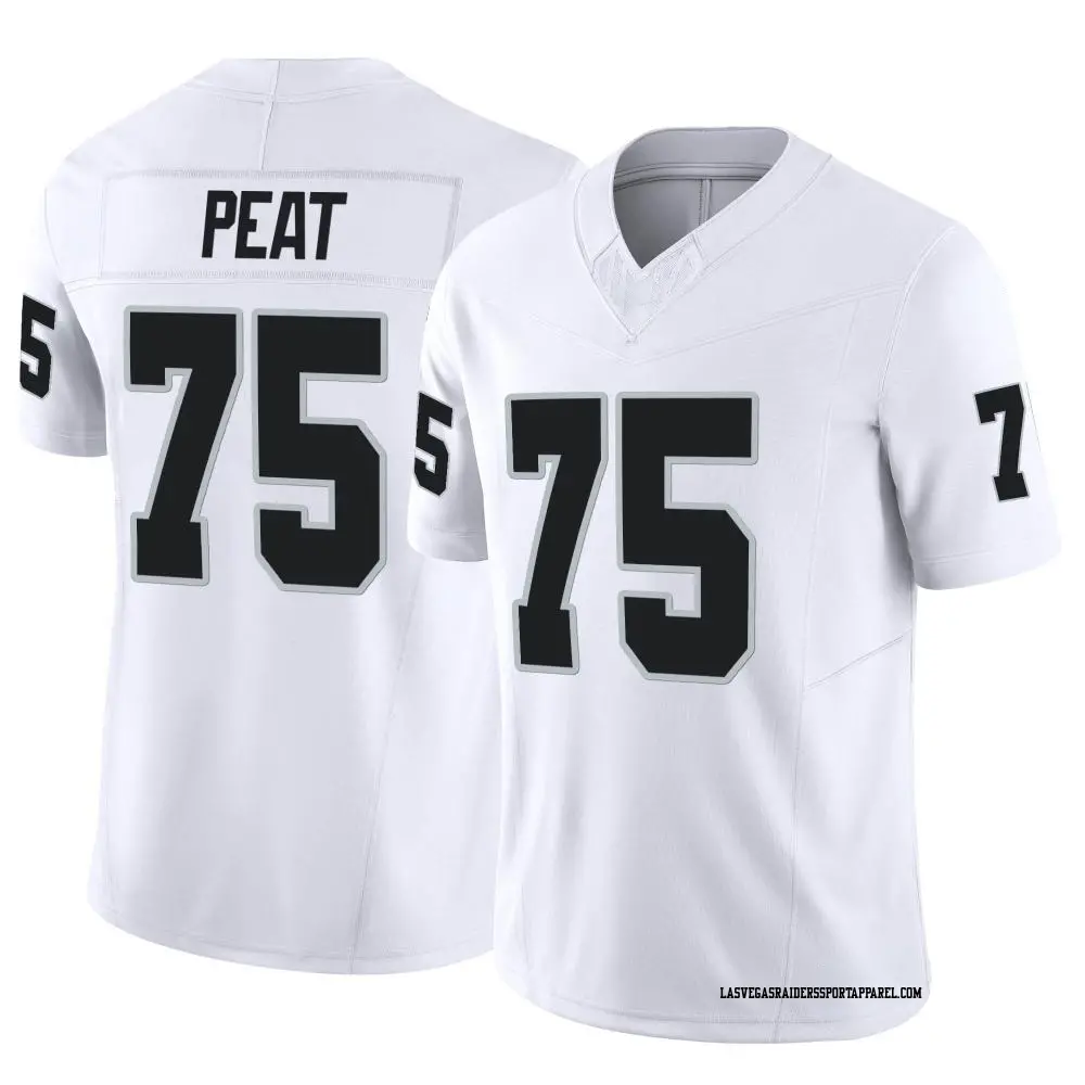Limited White Youth Andrus Peat Las Vegas Raiders Vapor F.U.S.E. Jersey